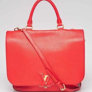 Louis Vuitton Coquelicot Taurillon Leather Volta Bag